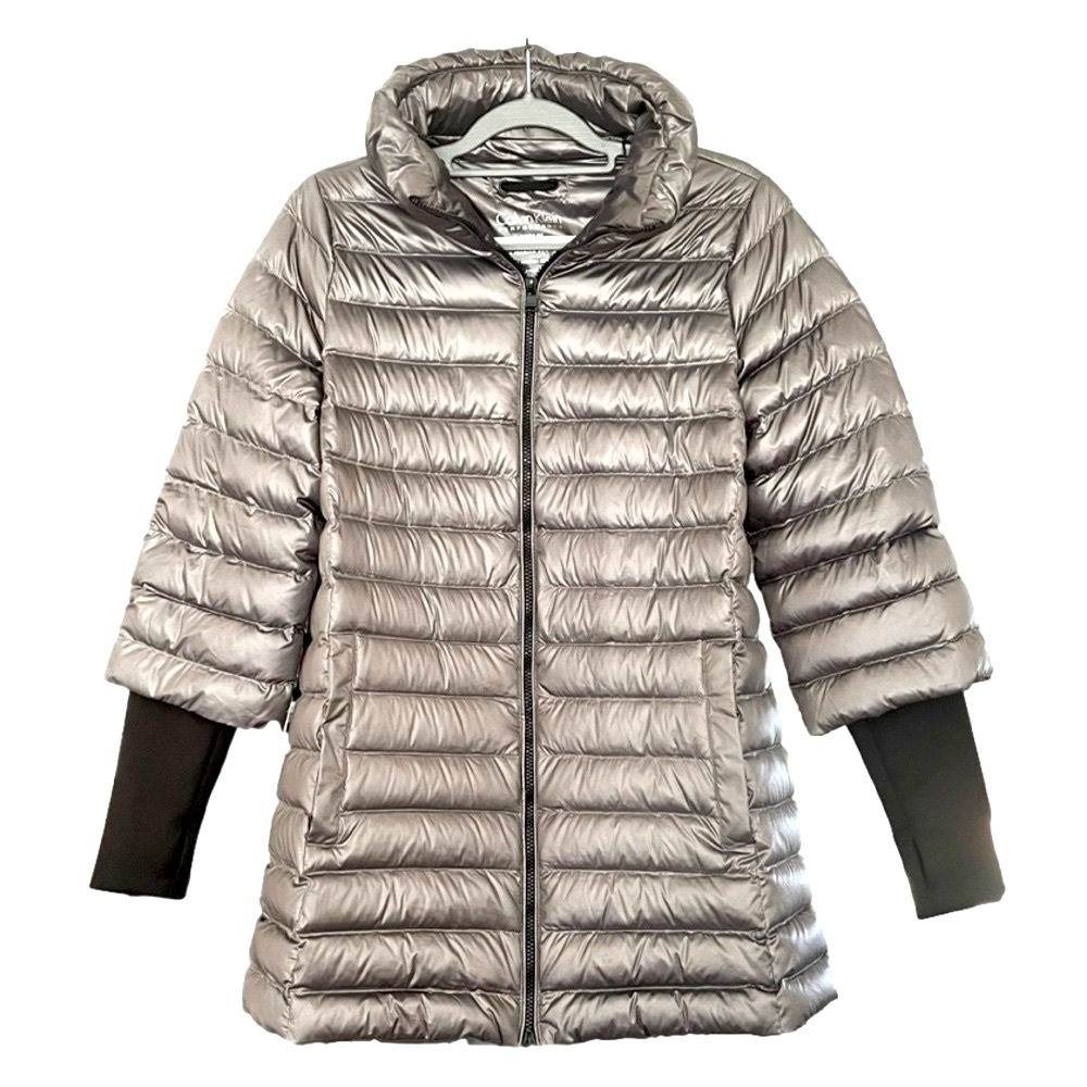 Calvin Klein Performance premium down metallic puffer coat